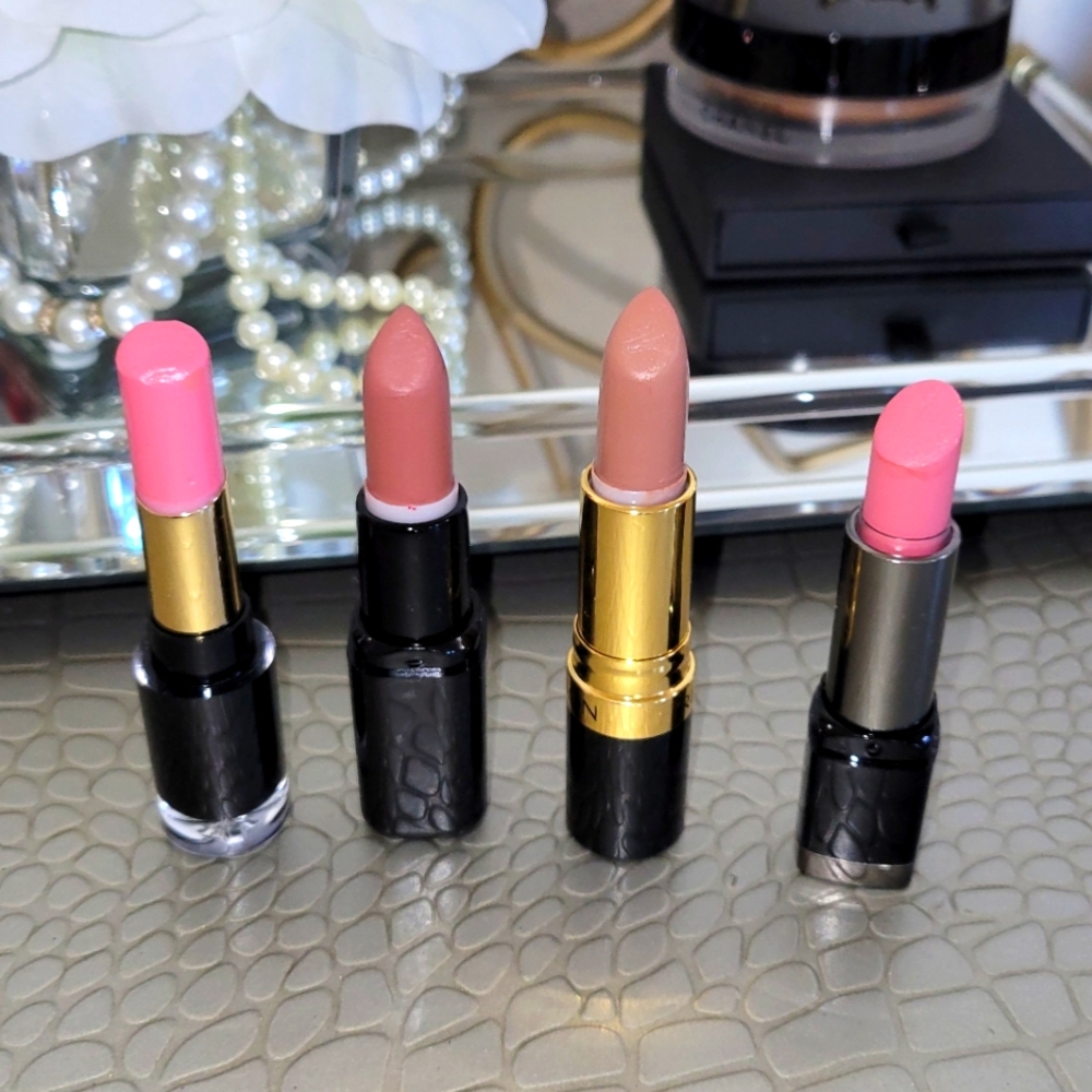 Bundle MakeUpForEver Rough Artist Revlon Nude Fury Sleek Pink Sheglam Lipsticks